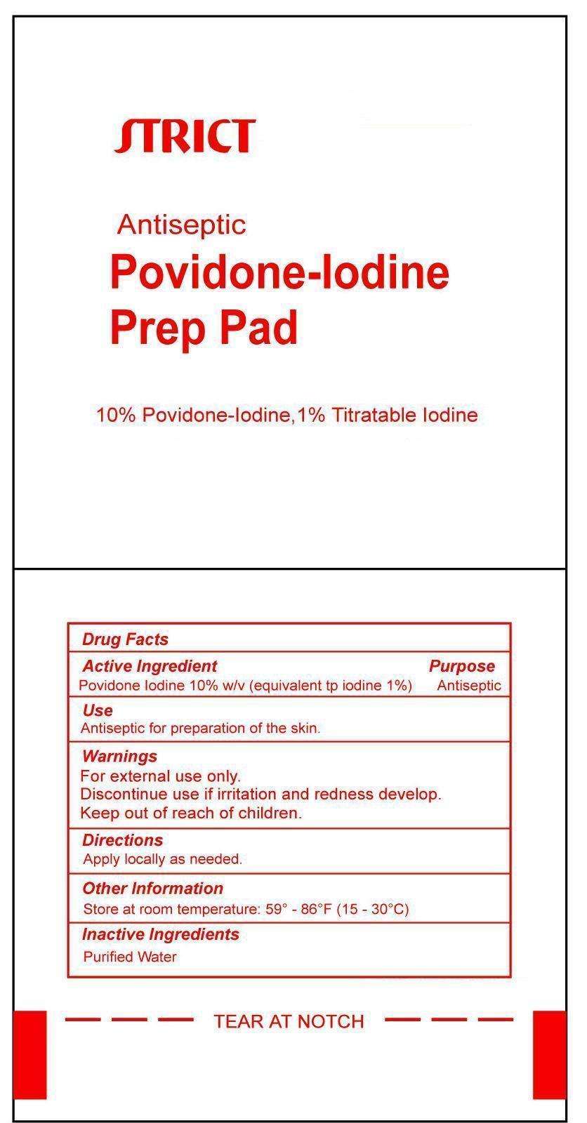 Povidone-Iodine Prep Pad